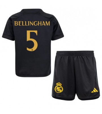 Real Madrid Jude Bellingham #5 Koszulka Trzecich Dziecięca 2023-24 Krótki Rękaw (+ Krótkie spodenki)